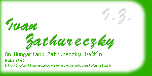 ivan zathureczky business card